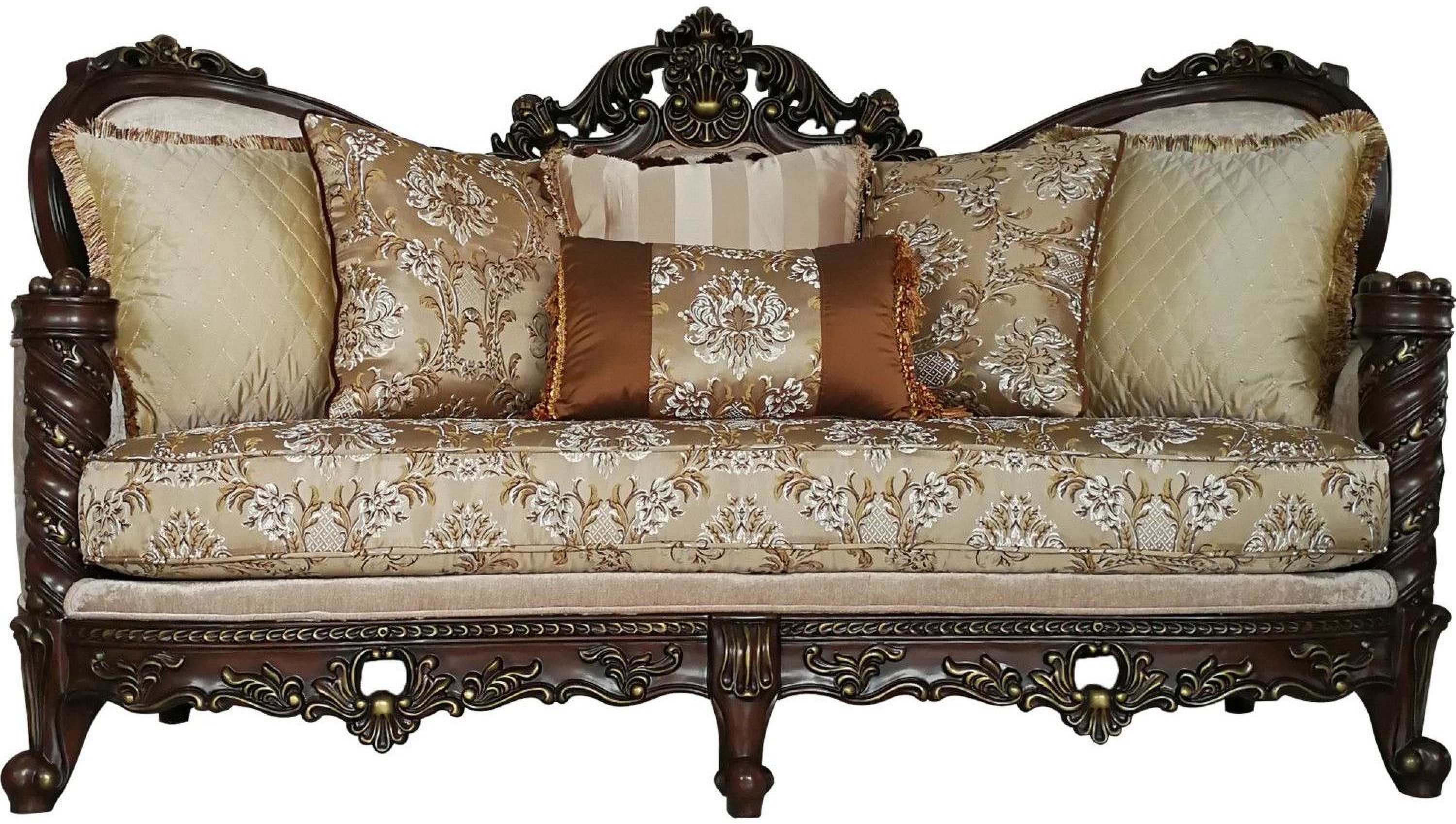 Devayne And Dark Walnut Living Room Set 1stopbedrooms
