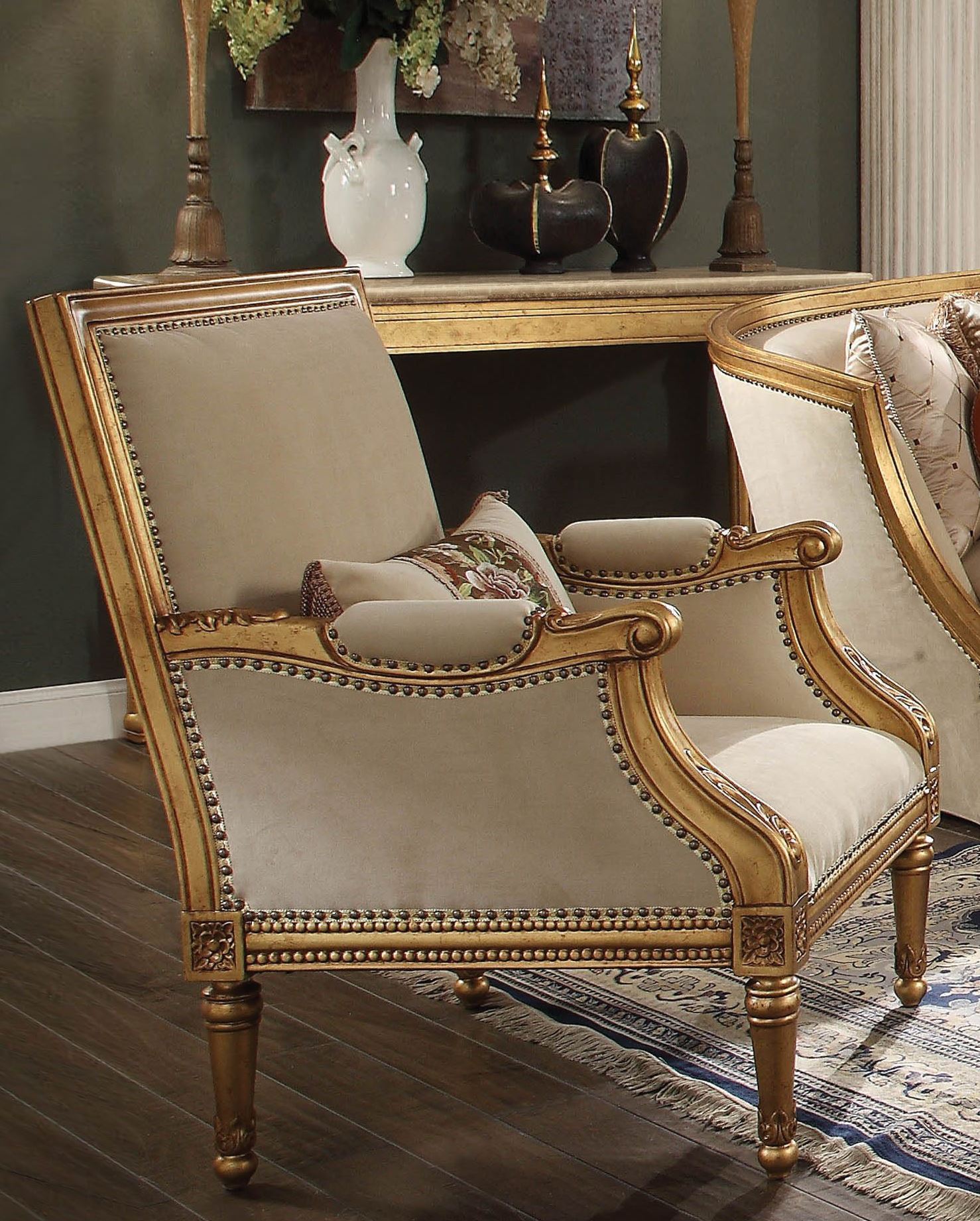 Daesha Antique Gold Living Room Set 1stopbedrooms
