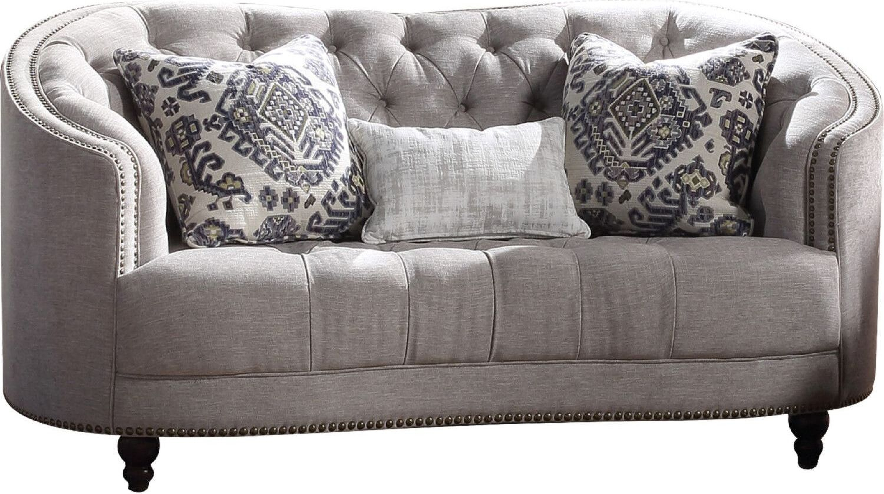 Saira Light Gray Living Room Set 1stopbedrooms