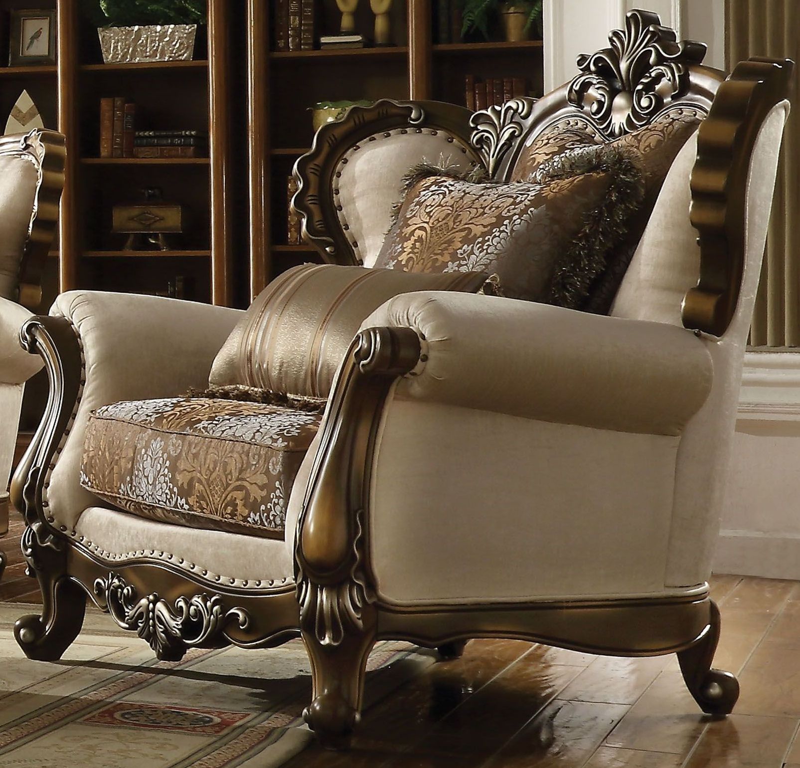 Latisha Tan Pattern Living Room Set 1stopbedrooms