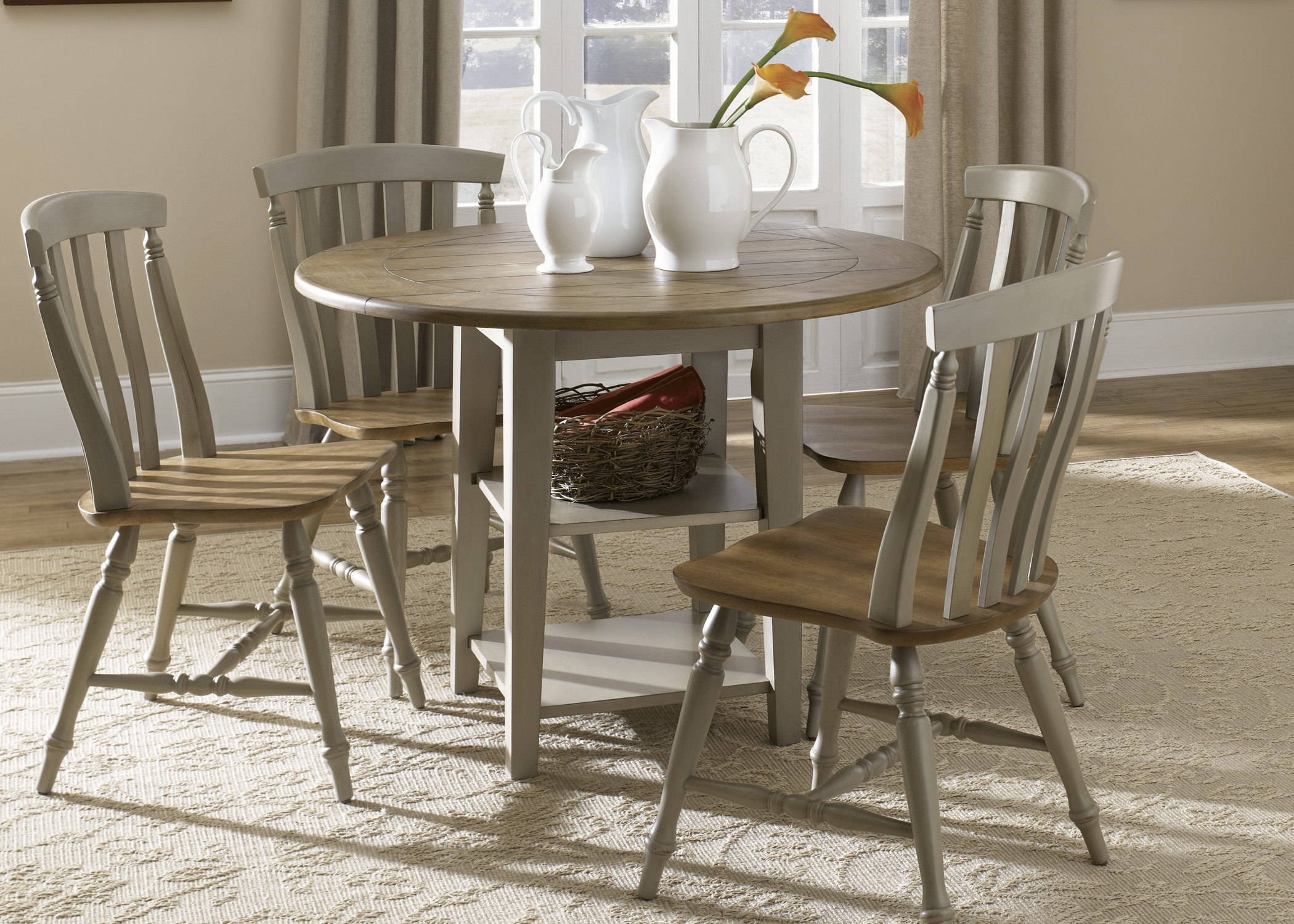 Liberty Al Fresco Driftwood And Taupe Drop Leaf Leg Dining Room Set Al Fresco Driftwood And Taupe Drop Leaf Leg Dining Room Set Main Image