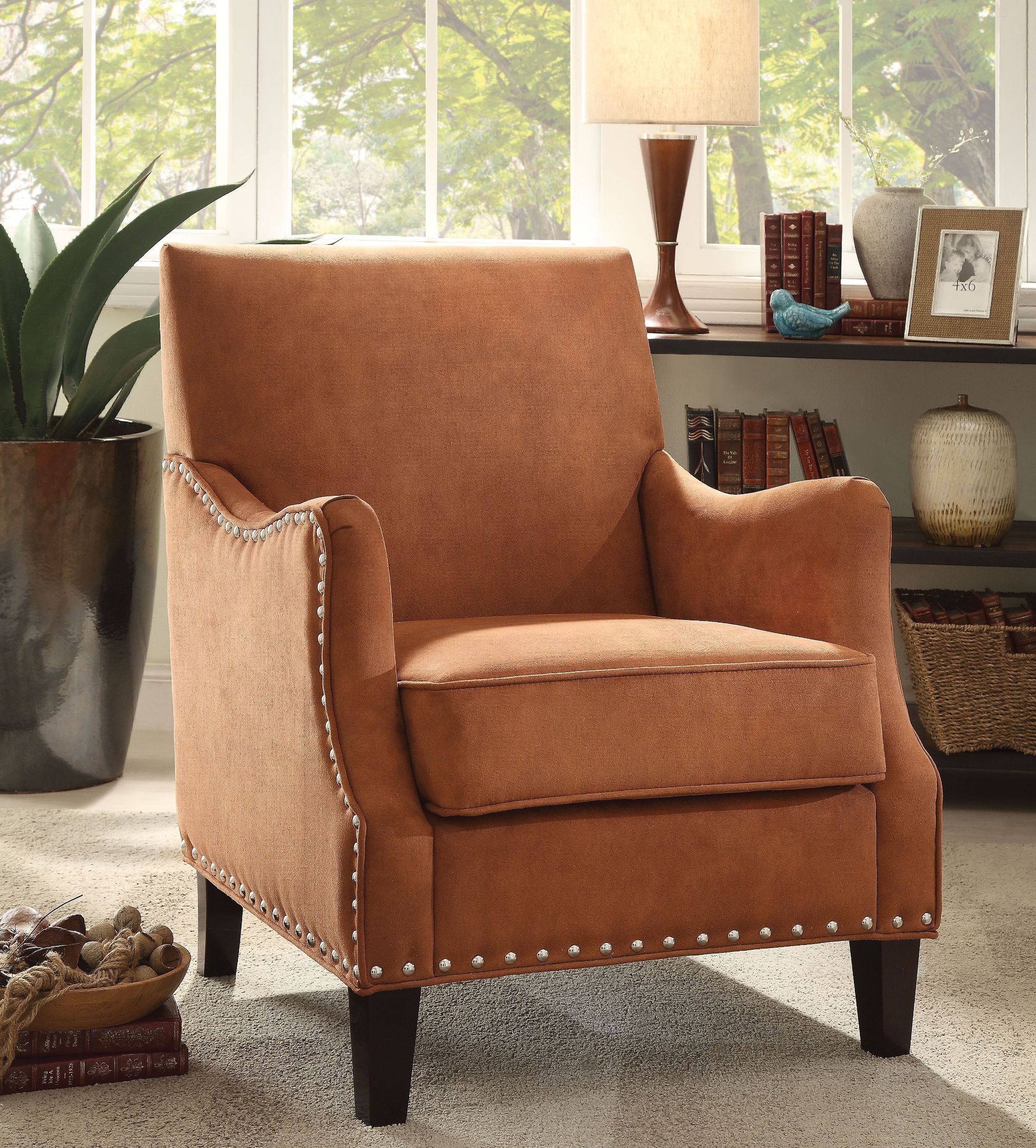 Sinai Orange Accent Chair 1stopbedrooms