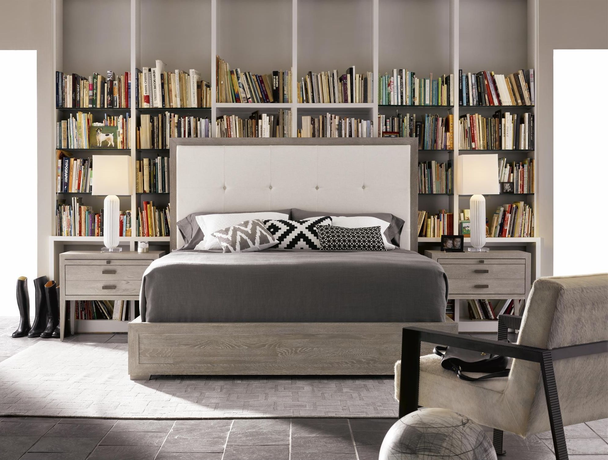 Modern Nolan Beige And White Platform Bedroom Set 1stopbedrooms