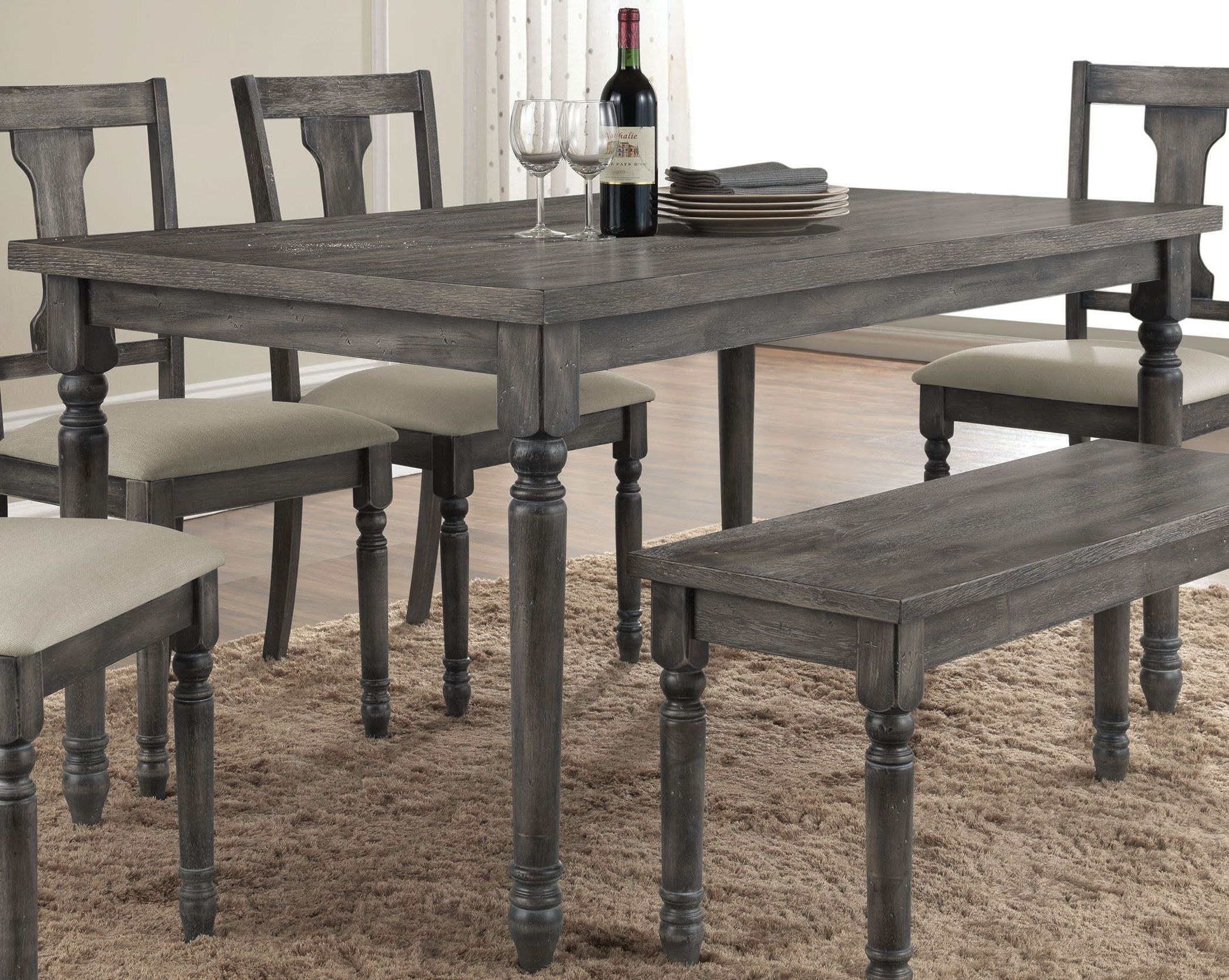 Wallace Weathered Gray Dining Room Set 1stopbedrooms