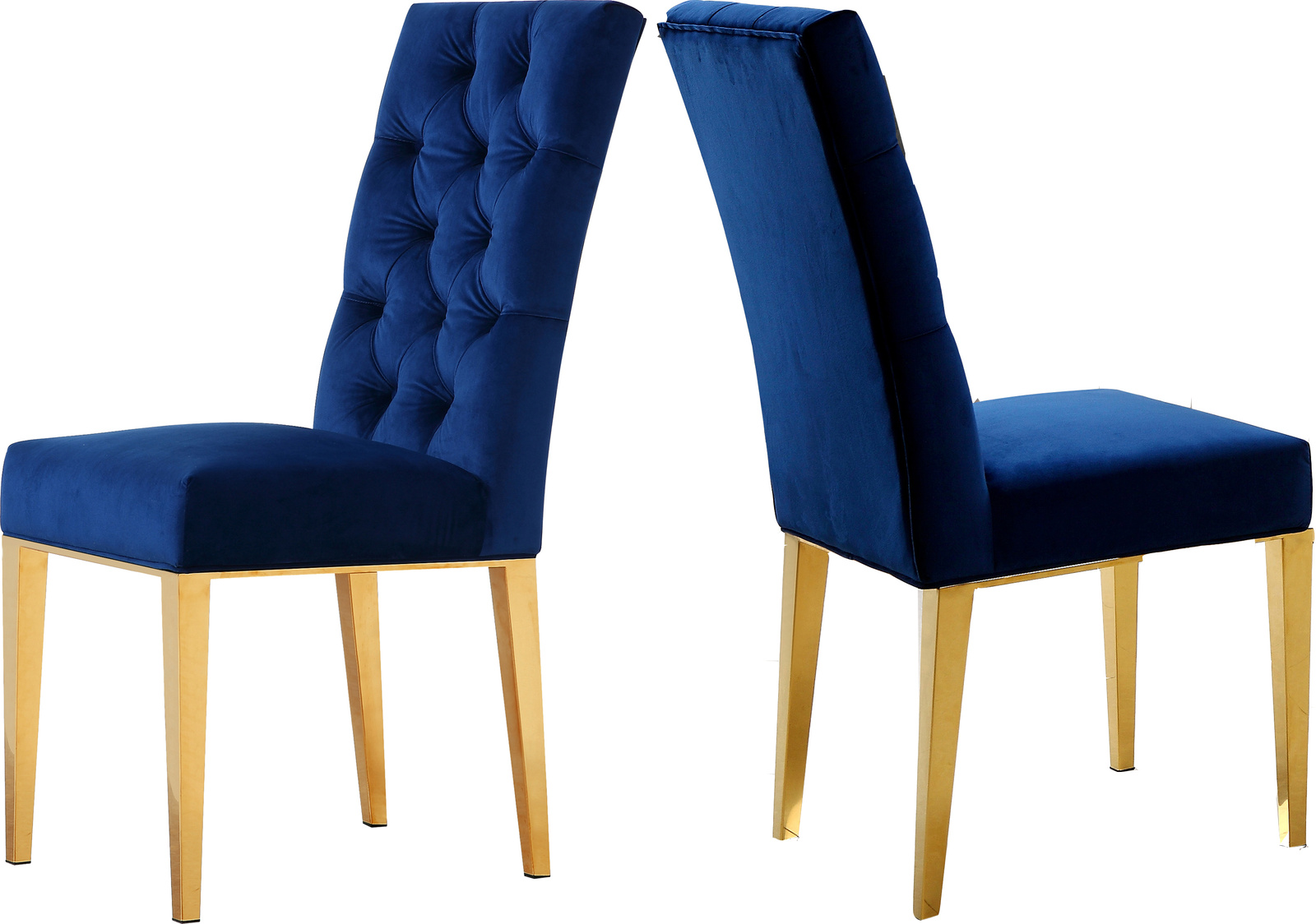 Meridian Furniture Capri 5pcs Dining Room Set In Rich Gold