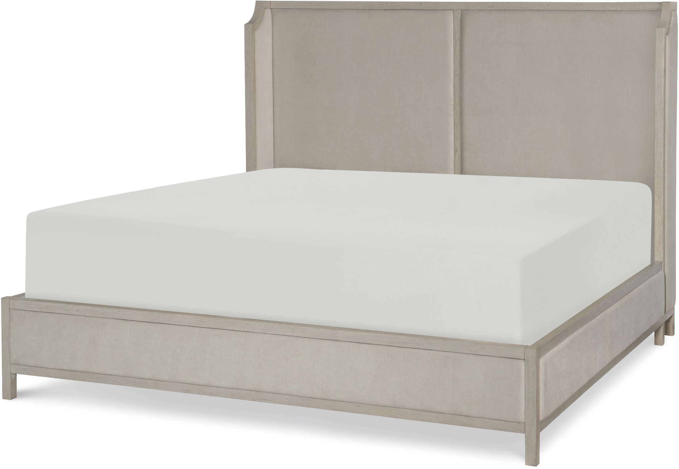 Cinema Shadow Grey Upholstered Shelter Bedroom Set By Rachael Ray