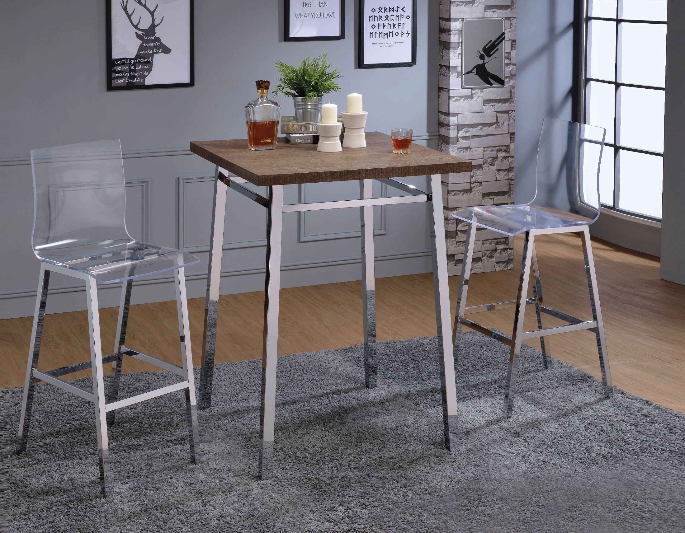 Nadie Oak Bar Set 1stopbedrooms