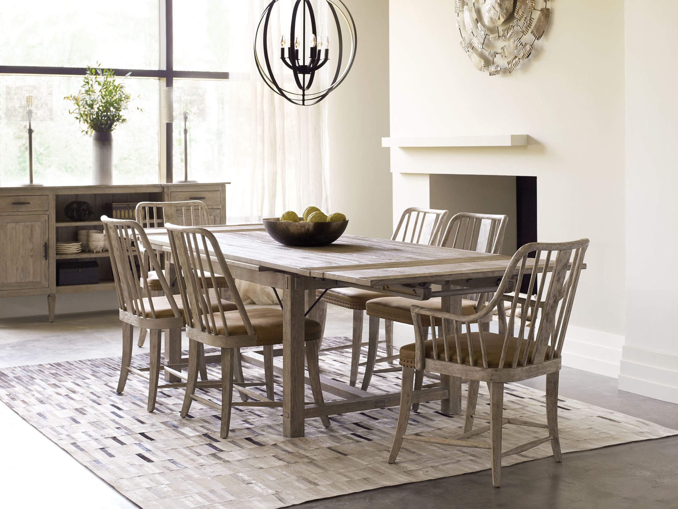 Trails Sandstone Winston Refectory Dining Room Set 1stopbedrooms