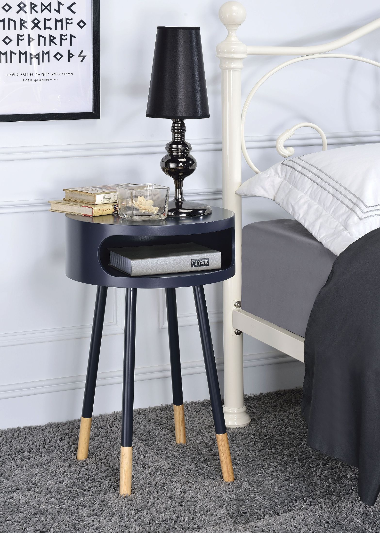 Sonria Black And Natural End Table 1stopbedrooms