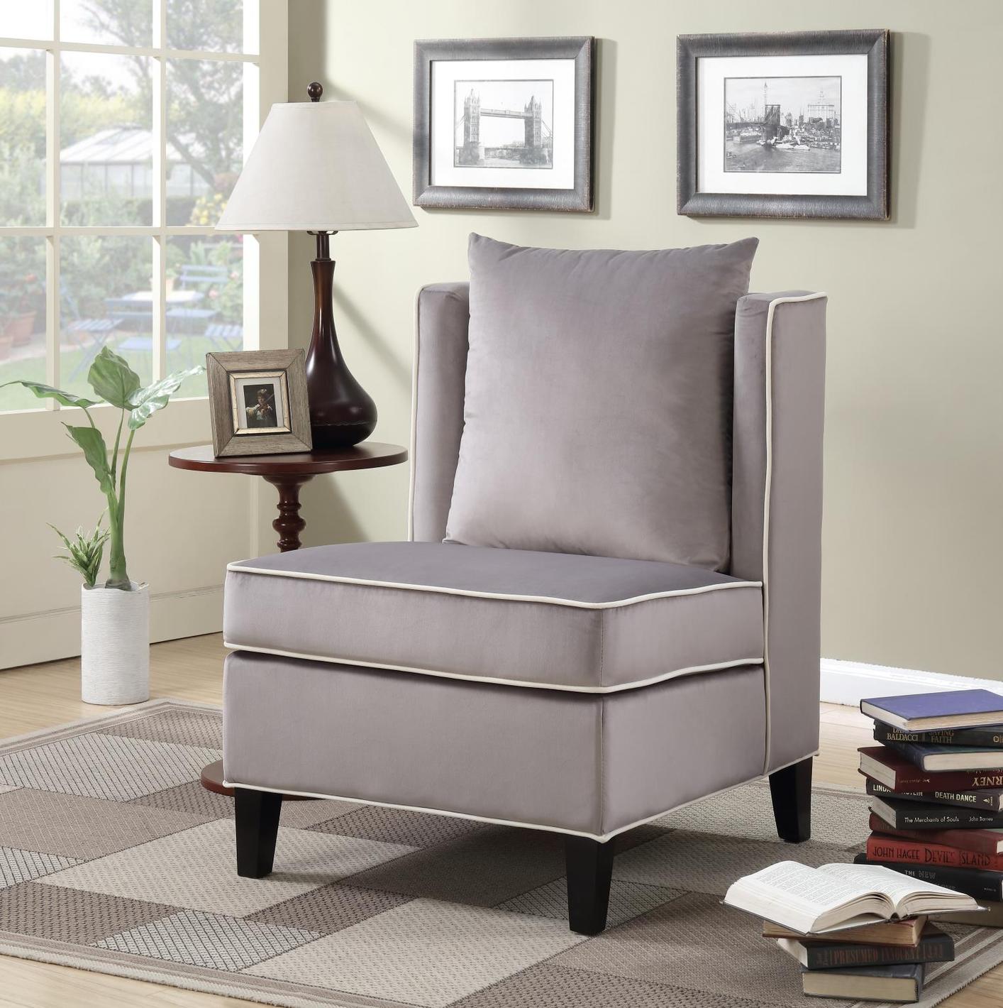 Franklin Gray Accent Chair 1stopbedrooms