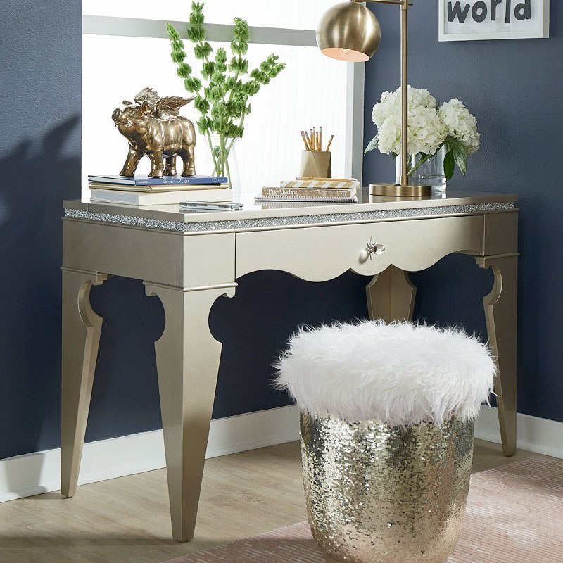 Glitz And Glam Platinum Youth Mermaid Bedroom Set