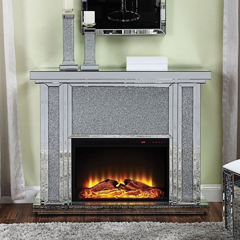 Nowles Mirrored Fireplace 1stopbedrooms