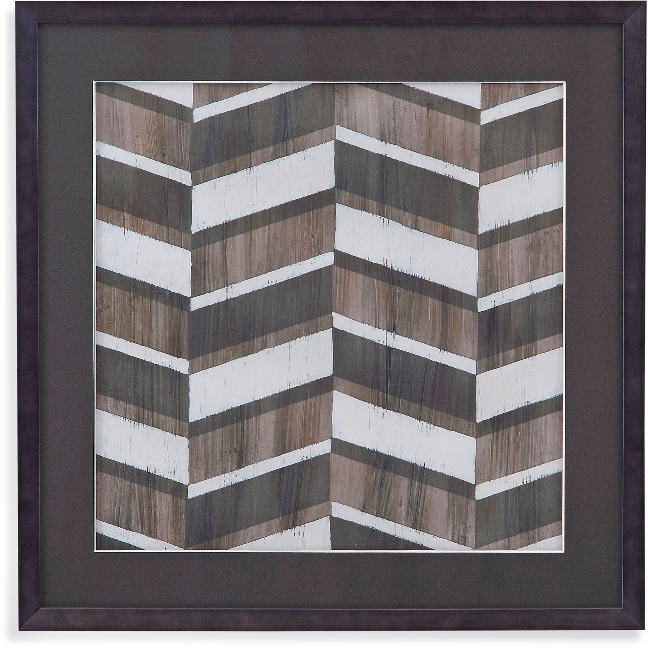 Boho Grey And Black Driftwood Geometry Vii Wall Art 1stopbedrooms