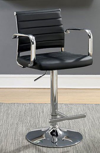 Sedona Bar Stools, Sedona Adjustable Bar Stool Black 1stopbedrooms