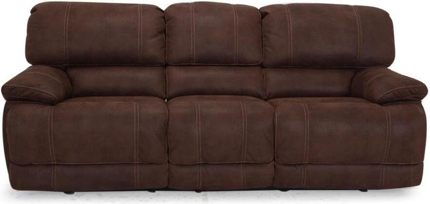 Concord Brown Power Sofa In Polyester Suede Fabric 1stopbedrooms