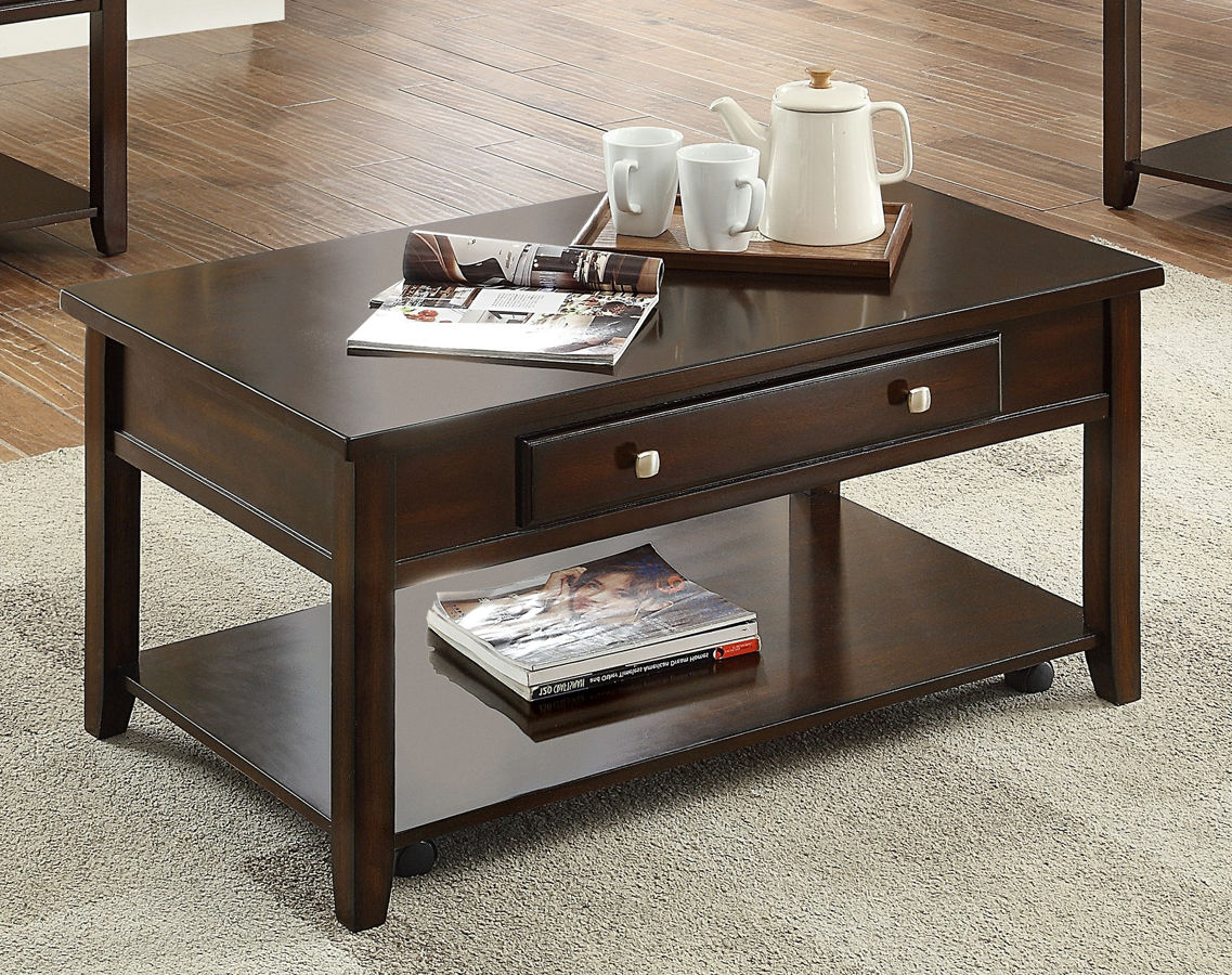 Crown Mark Julian Lift Top Coffee Table With Casters 1stopbedrooms