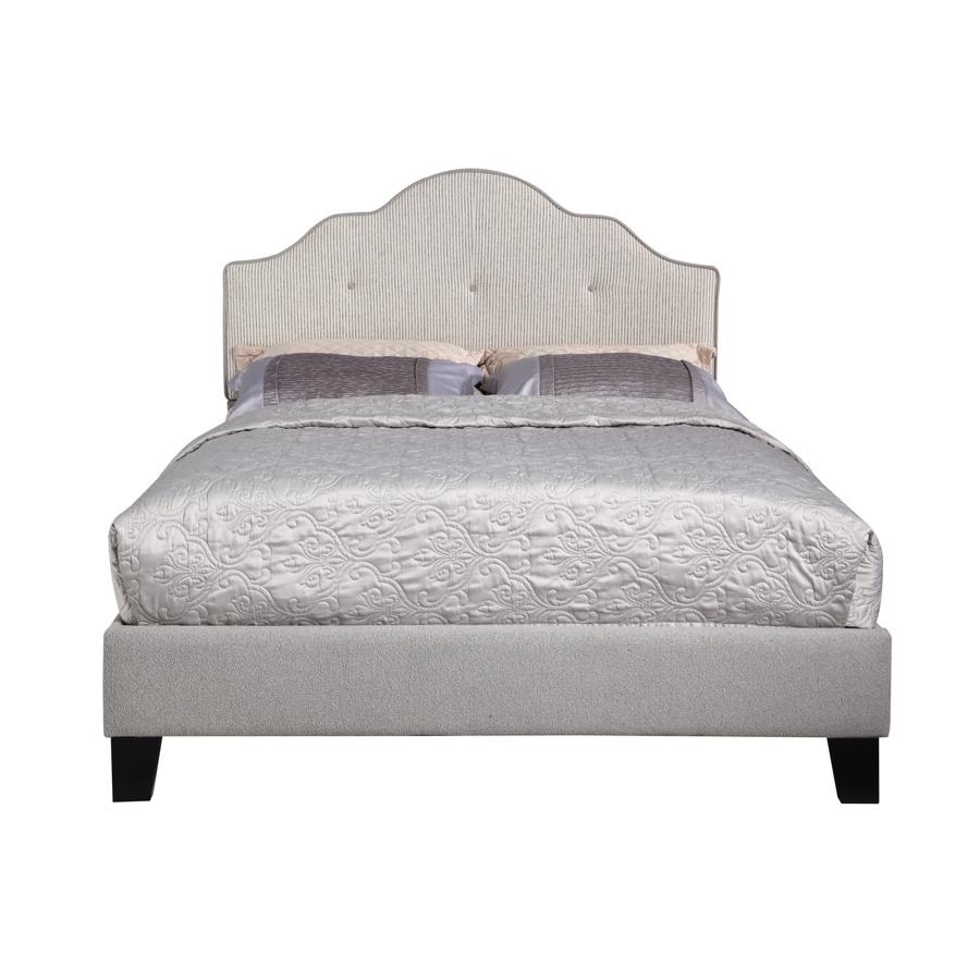 Anchor Bay Cream Upholstered Full Platform Bed 1stopbedrooms