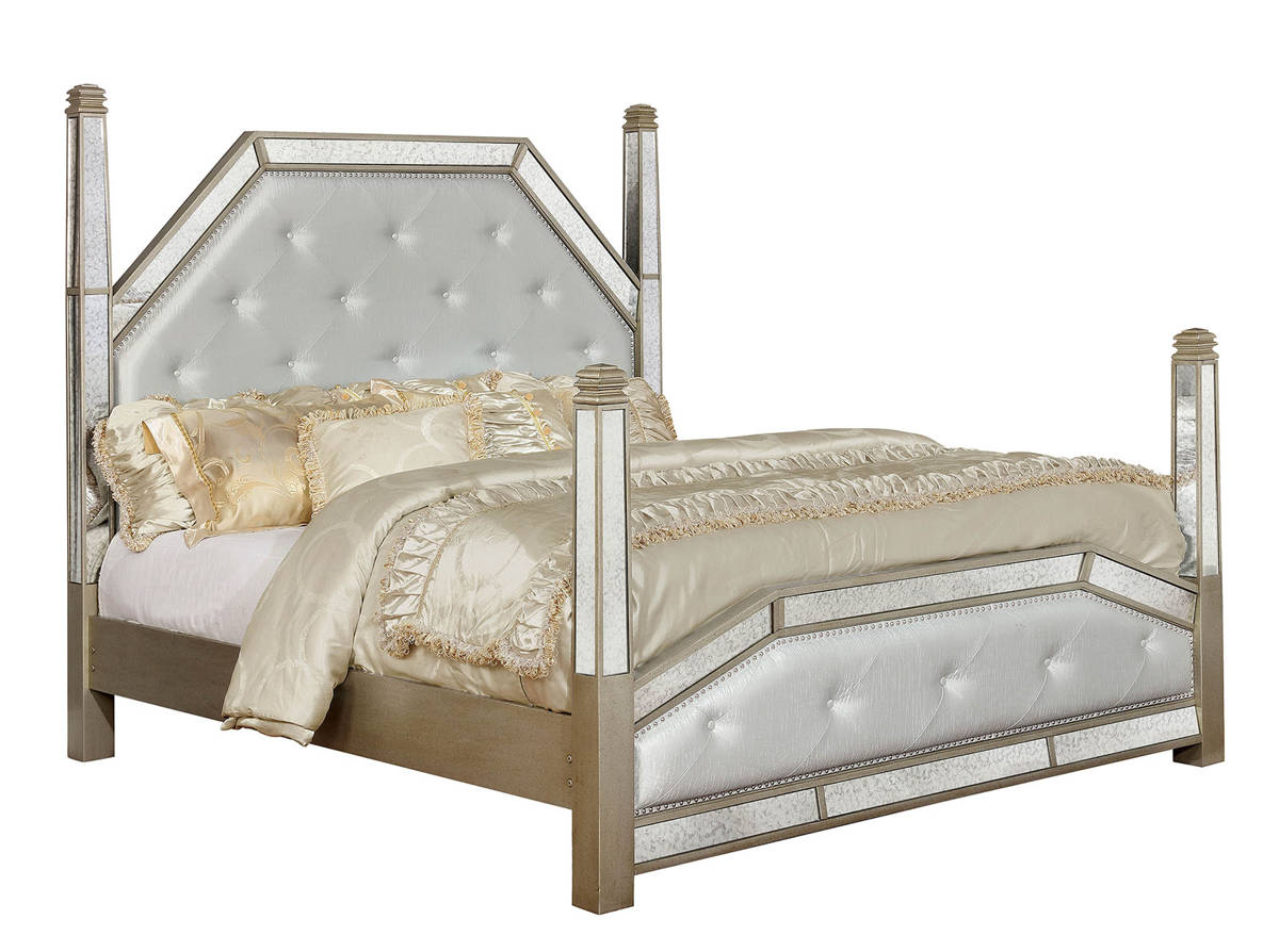 Furniture Of America Loraine Champagne Cal King Bed 1stopbedrooms