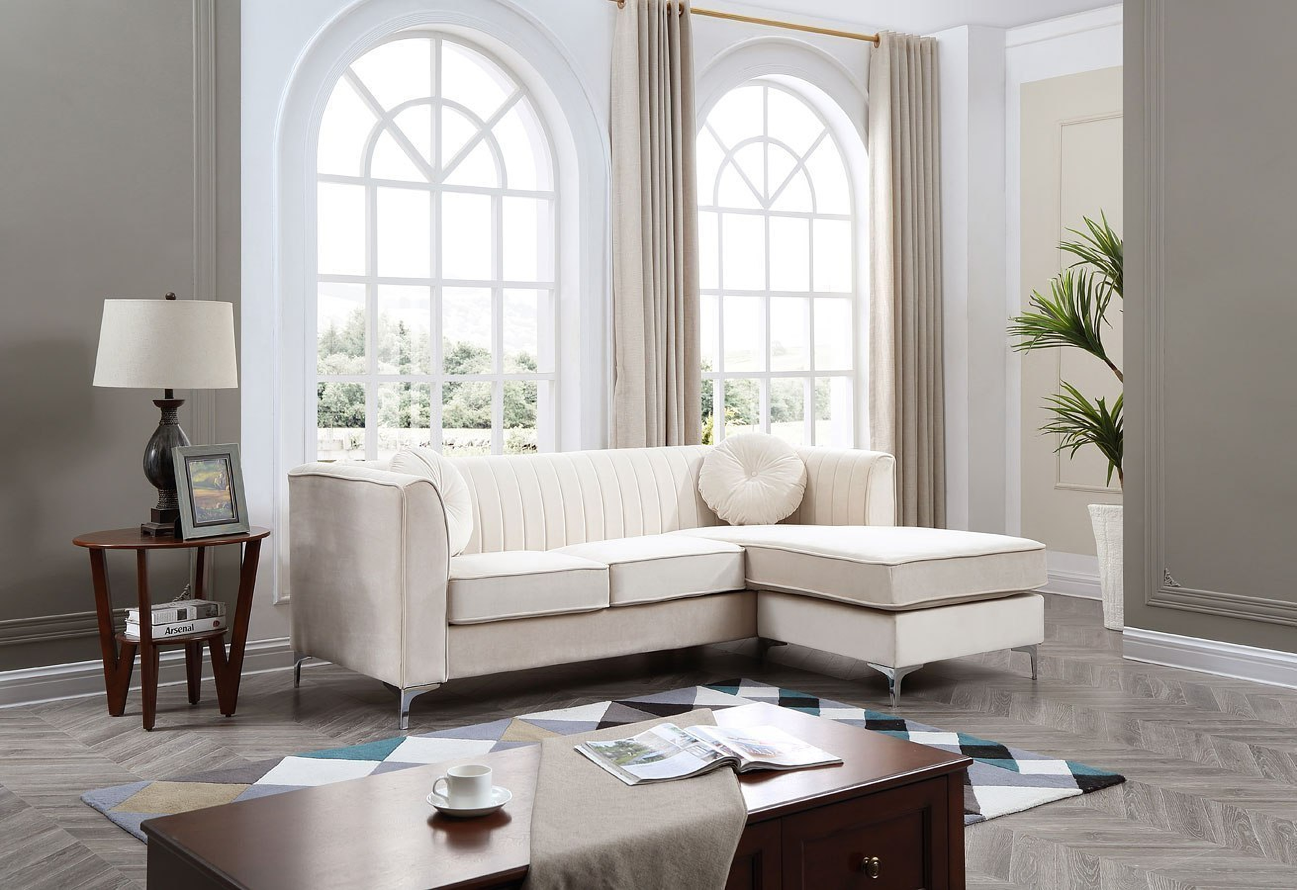 Delray Living Room Set Ivory 1stopbedrooms