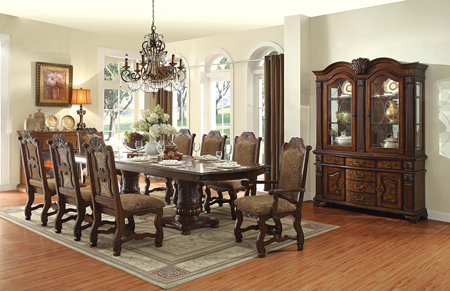 Homelegance Thurmont Rich Cherry Leg Dining Room Set Thurmont Rich Cherry Leg Dining Room Set
