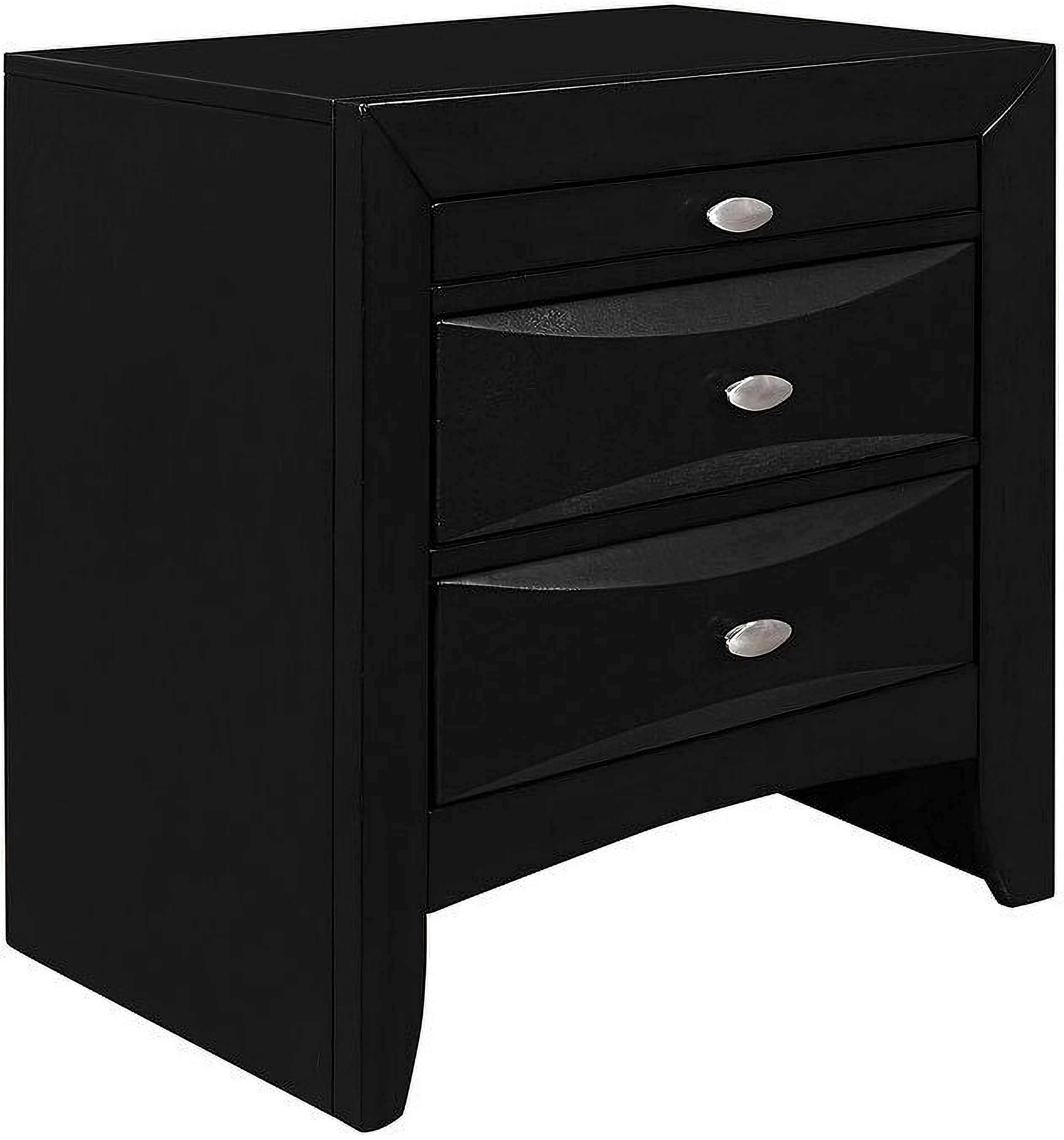 Linda Bookcase Storage Bedroom Set Black 1stopbedrooms