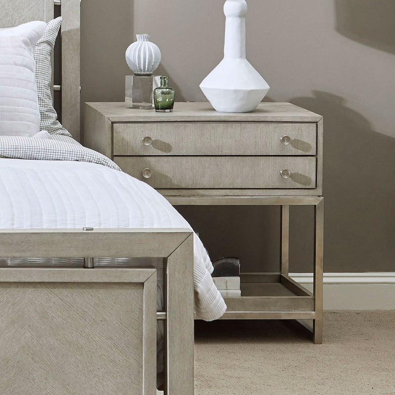 Sutton Place Grey Oak Open Nightstand 1stopbedrooms