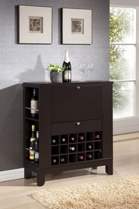Baxton Studio Modesto Brown Modern Dry Bar And Wine Cabinet 1stopbedrooms