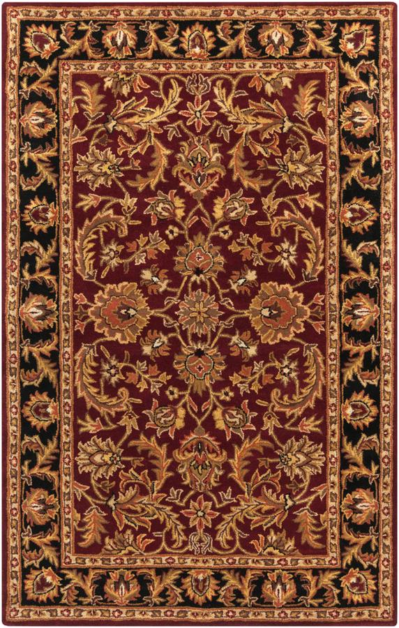Surya Middleton Dark Brown Tan Black Clay Wool Area Rug 60x36