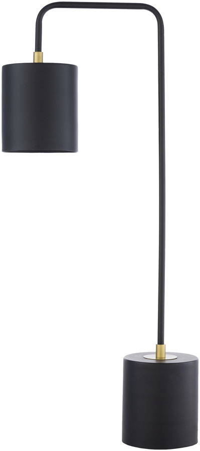 Surya Boomer Black Metal Table Lamp 12x24 85 1stopbedrooms