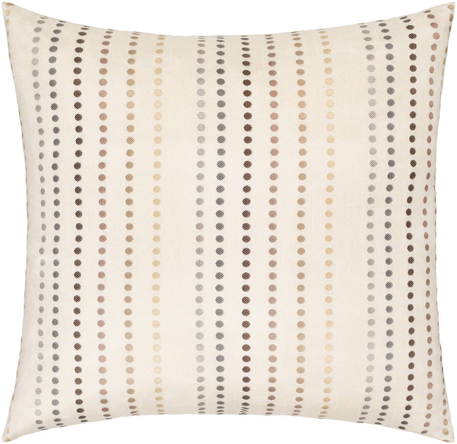 Surya Dots Camel Pillow Cover 22x22 1stopbedrooms