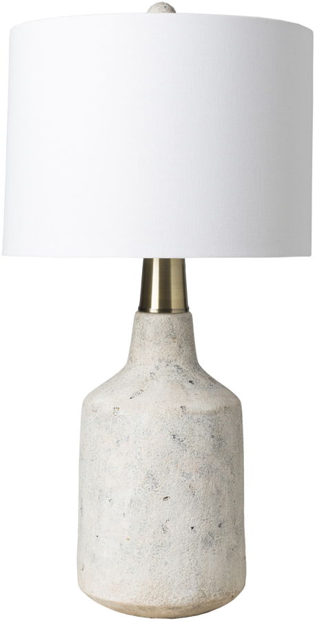 Surya Phoenix White Concrete Table Lamp 14x28 25 1stopbedrooms