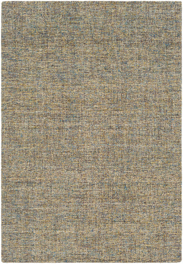 Surya Robin Bright Yellow Medium Gray Dark Green Wool Area Rug 120x96 1stopbedrooms