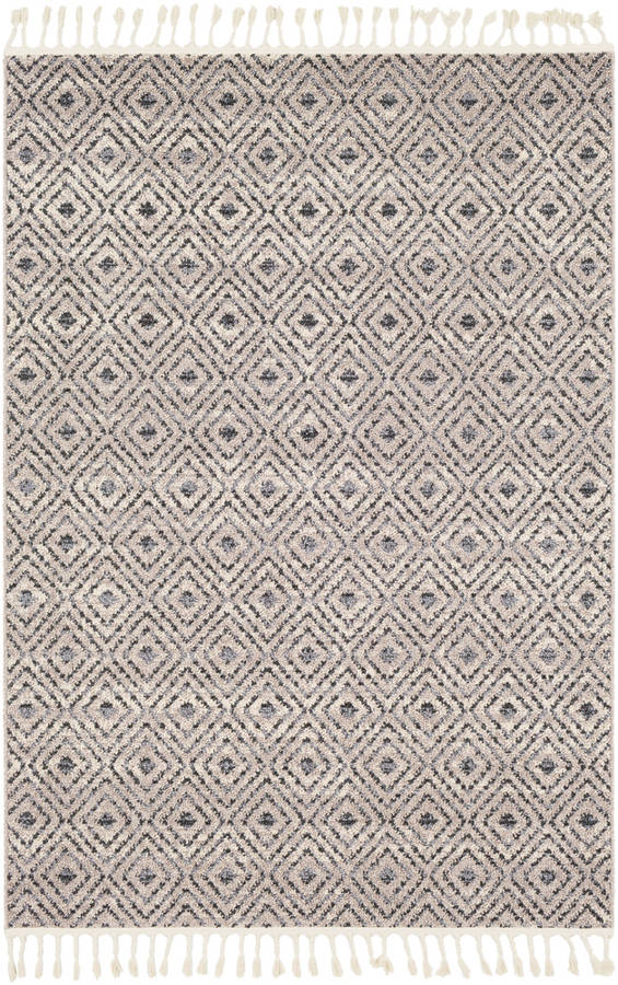 Surya Restoration Charcoal Gray Cream Polypropylene Area Rug Surya Restoration Charcoal Gray Cream