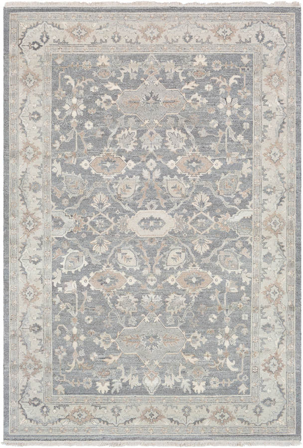 Surya Soumek Taupe Dark Brown Cream Wool Area Rug 168x120 Taupe Dark Brown Cream Wool Area Rug