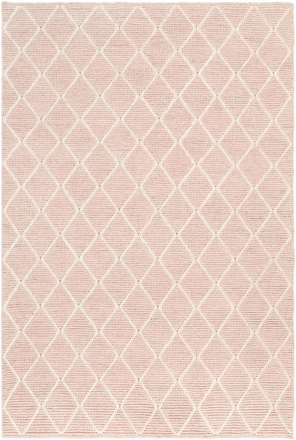 Surya Whistler Blush Cream Viscose Wool Area Rug 36x24 1stopbedrooms
