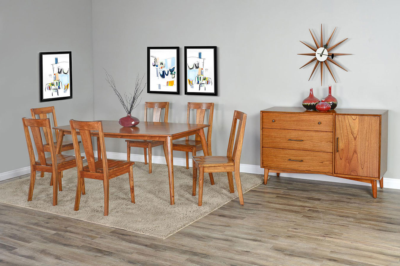 American Modern Cinnamon Dining Room Set 1stopbedrooms