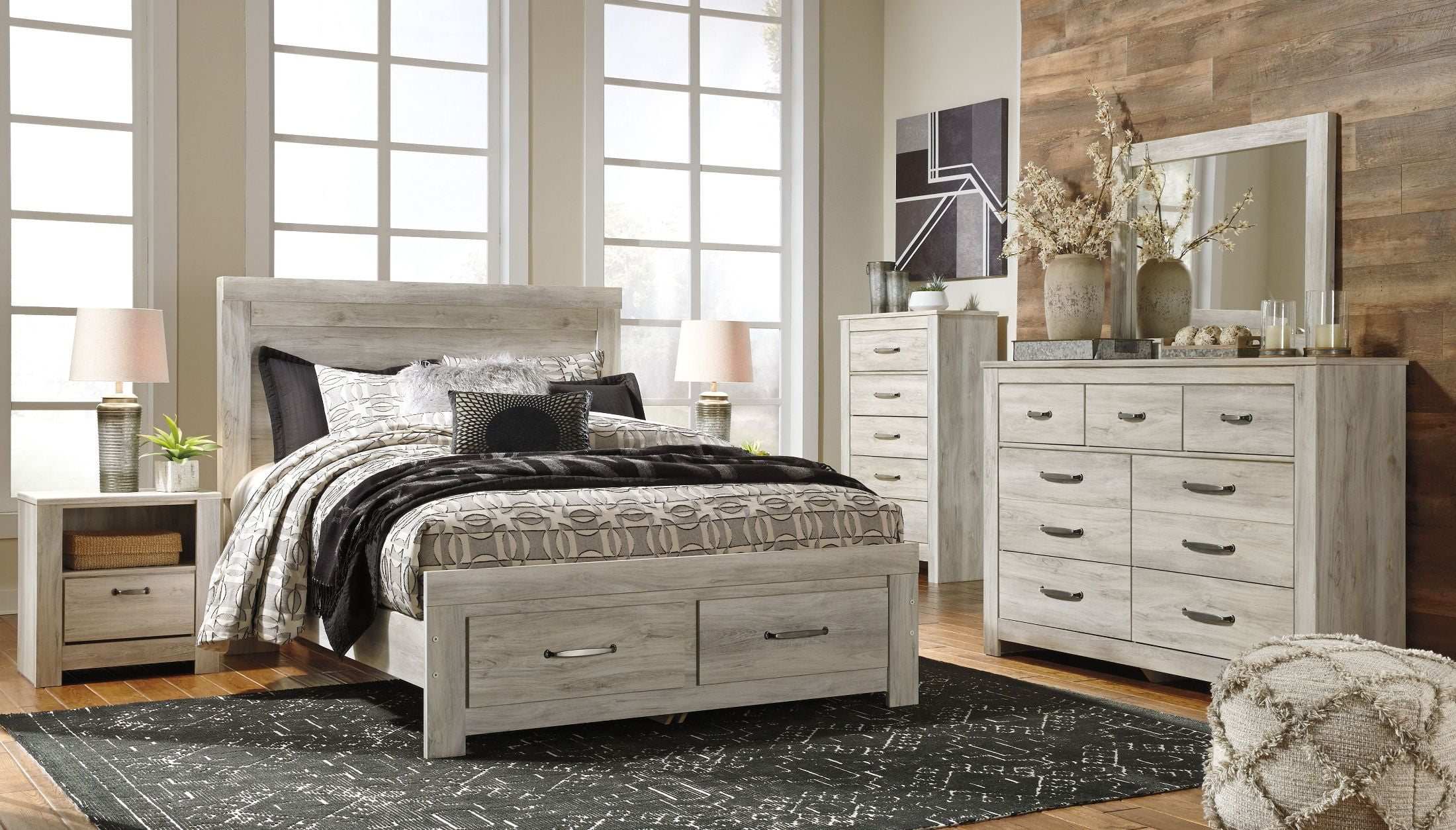 Bellaby White Storage Panel Bedroom Set