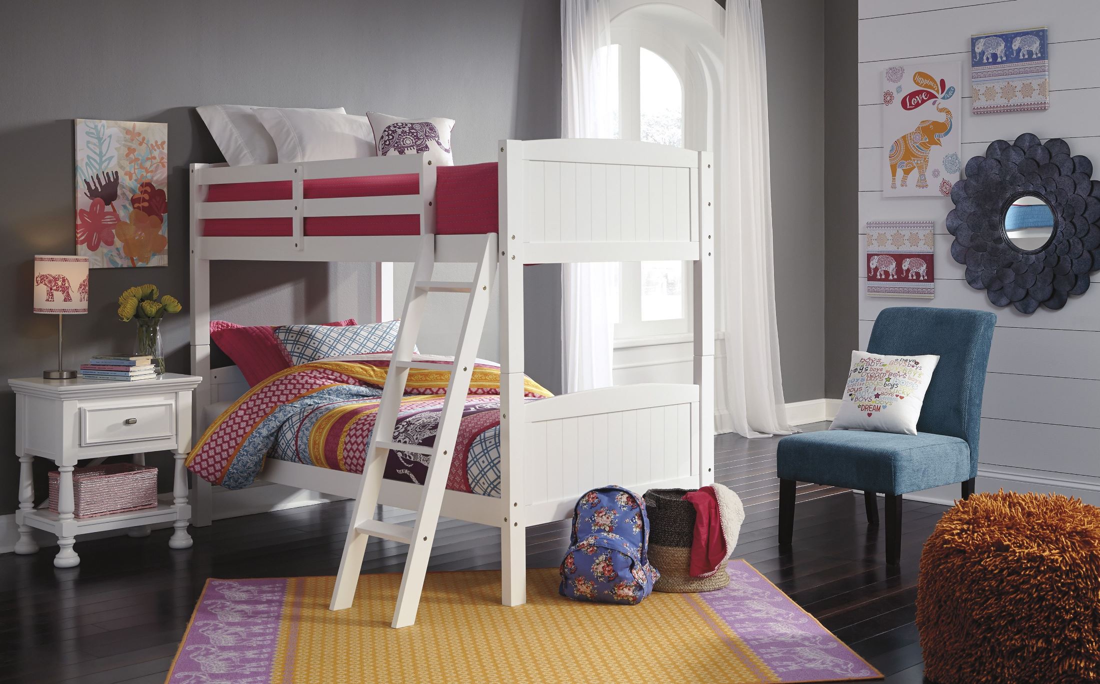 white bunk bed bedroom sets