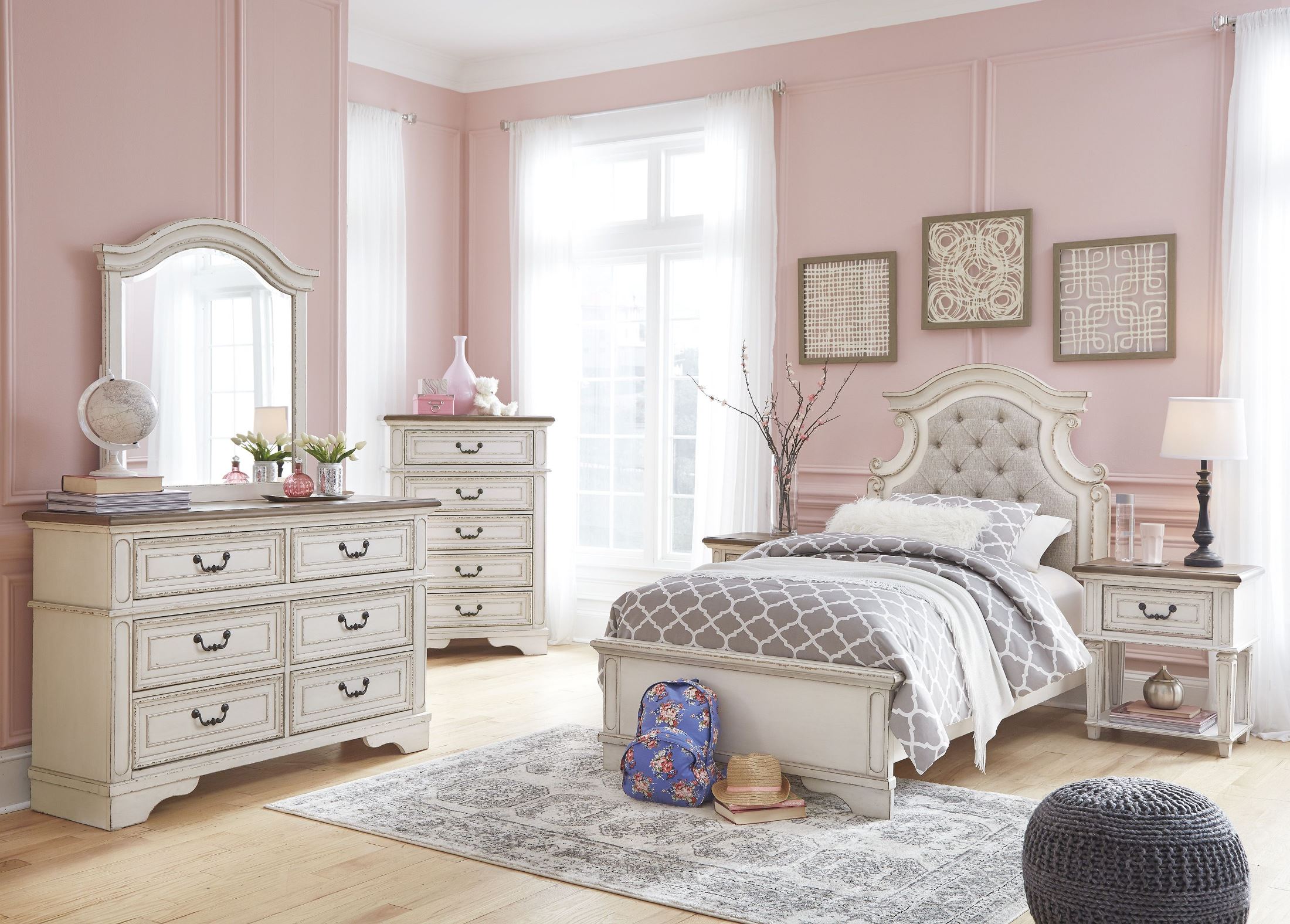 ashley girls bedroom set
