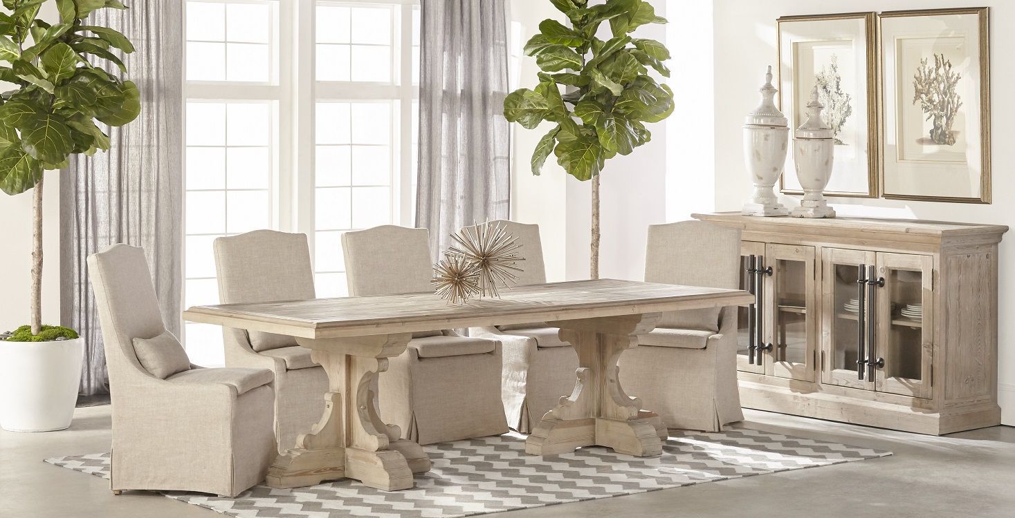 Orient Express Bastille Smoke Gray Rectangle Dining Room Set With Bastille Smoke Gray Rectangle Dining Room Set With Colette Chairs Main Image