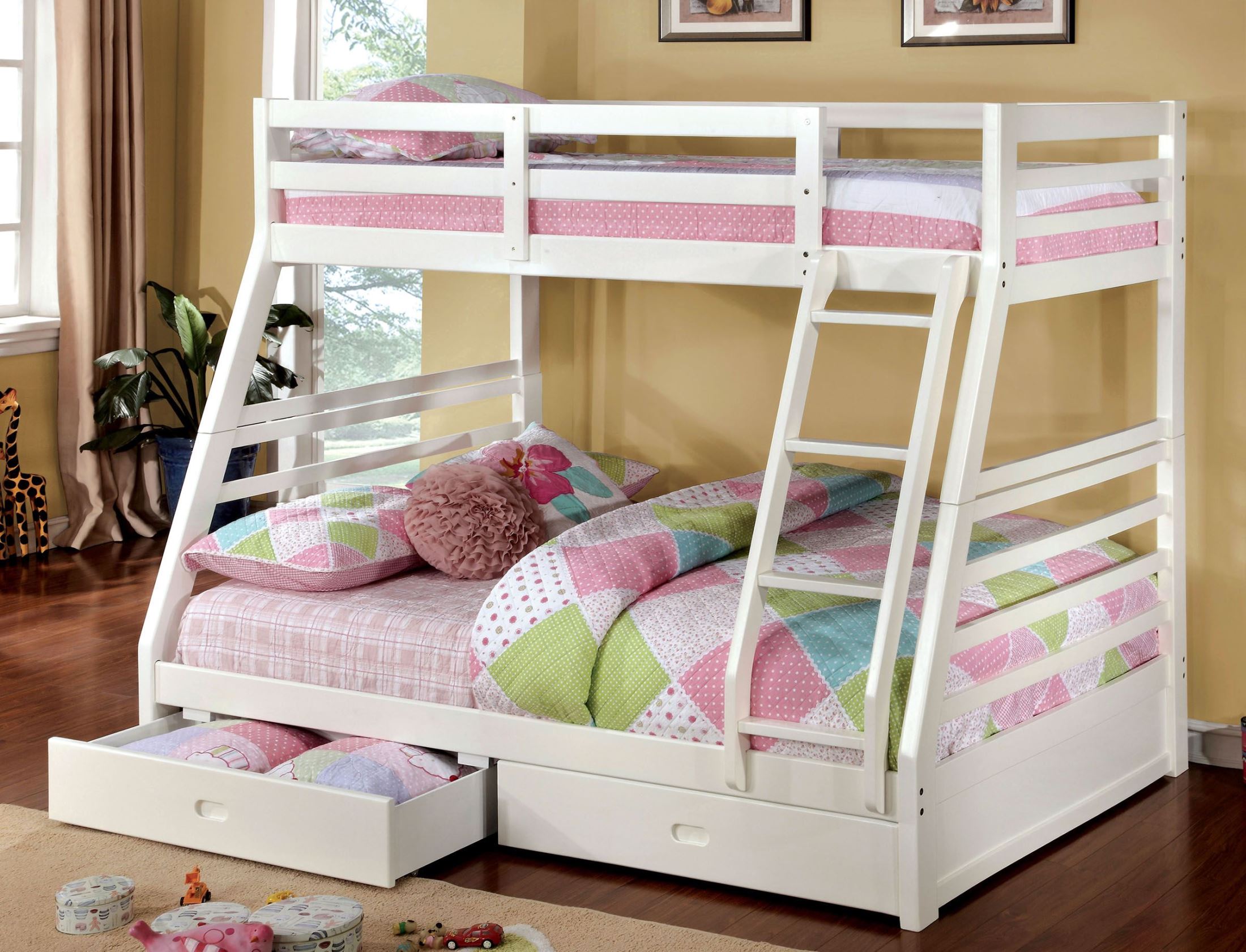 twin over full bunk bed with drawers