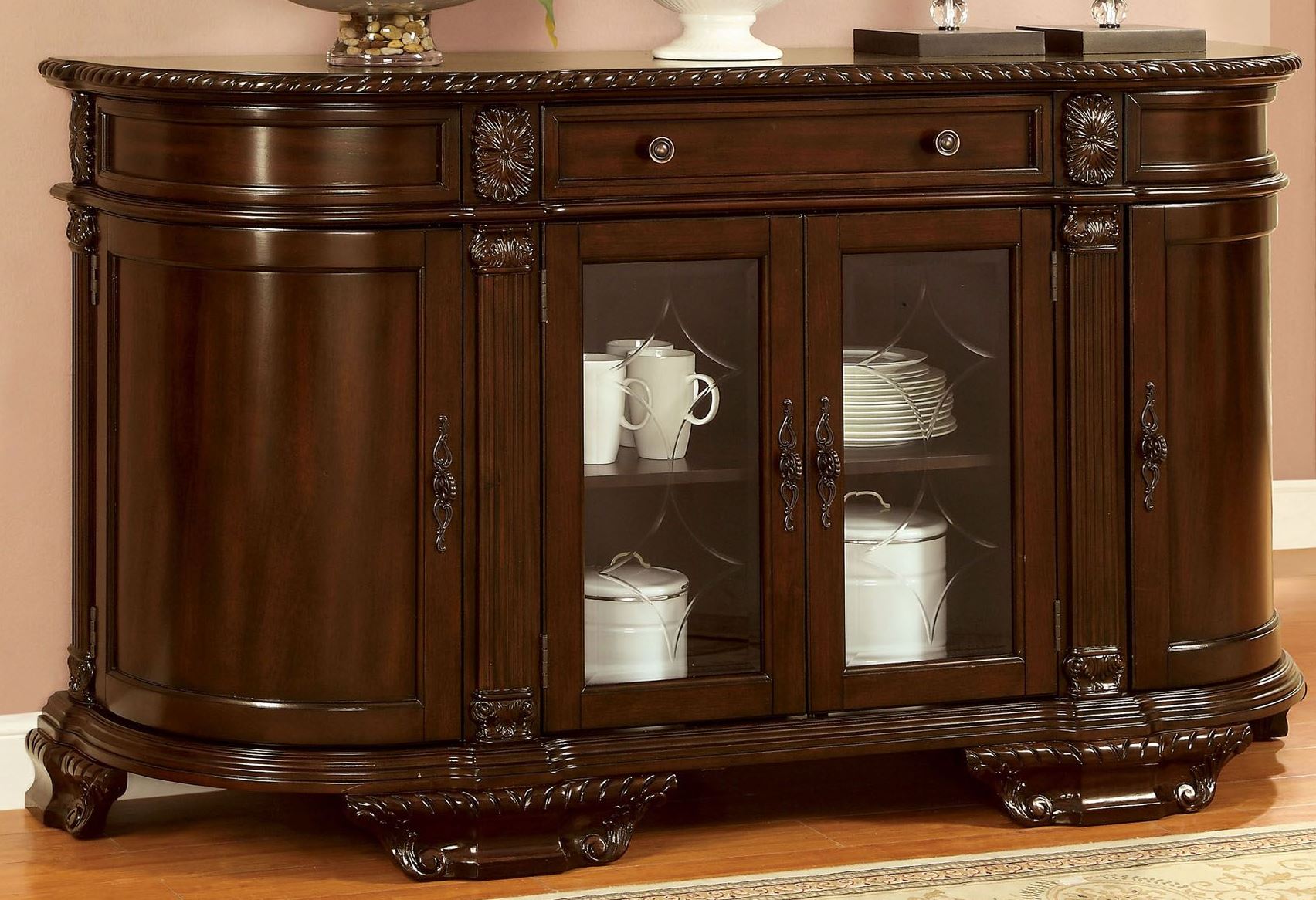Bellagio Brown Cherry Round Pedestal Dining Room Set Bellagio Brown Cherry Round Pedestal Dining Room Set