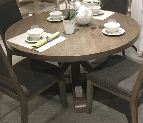 New Classic Furniture Madelyn Round Dining Table In Smoke D1065 11