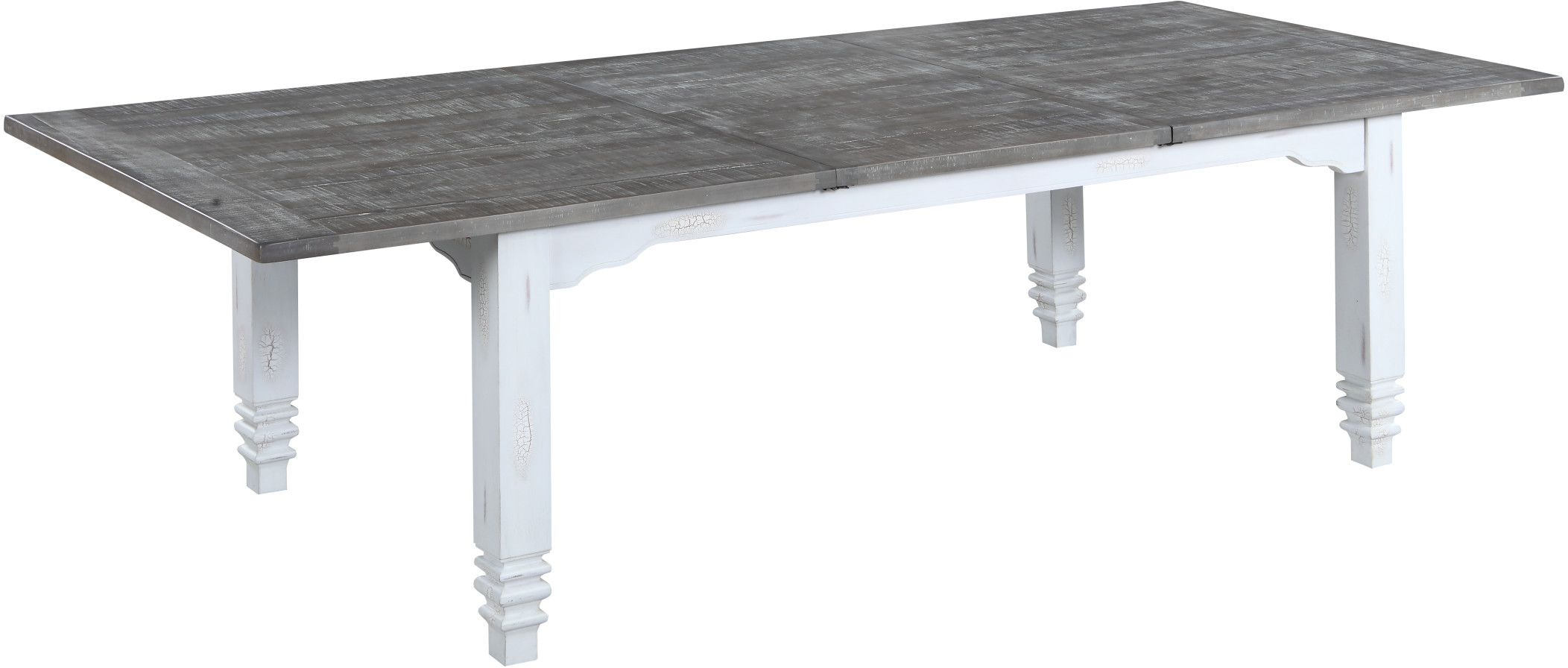 Centerville Antique White And Acorn Gray Extendable Dining Room