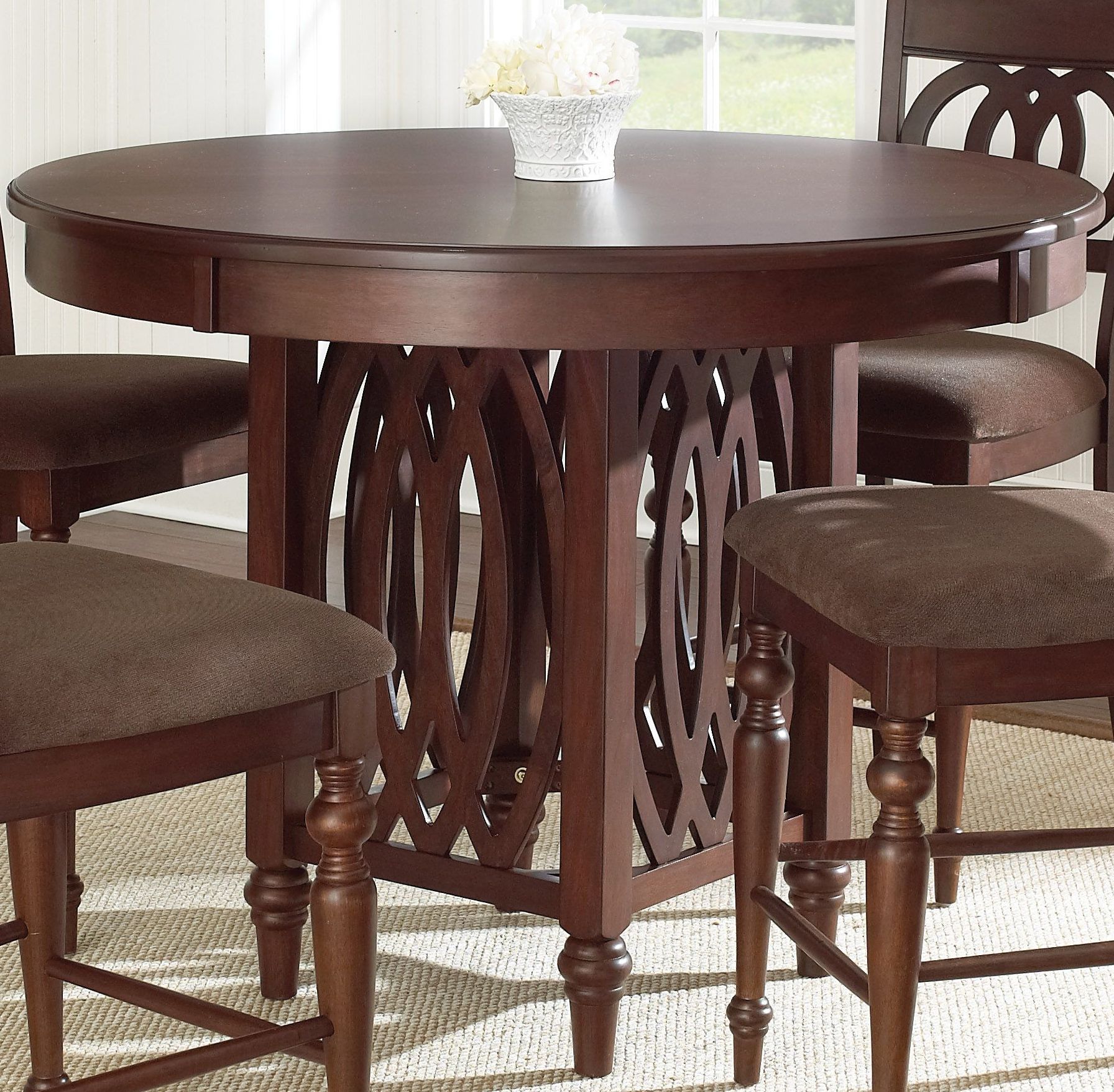 Dolly Brown Cherry Counter Height Dining Room Set 1stopbedrooms