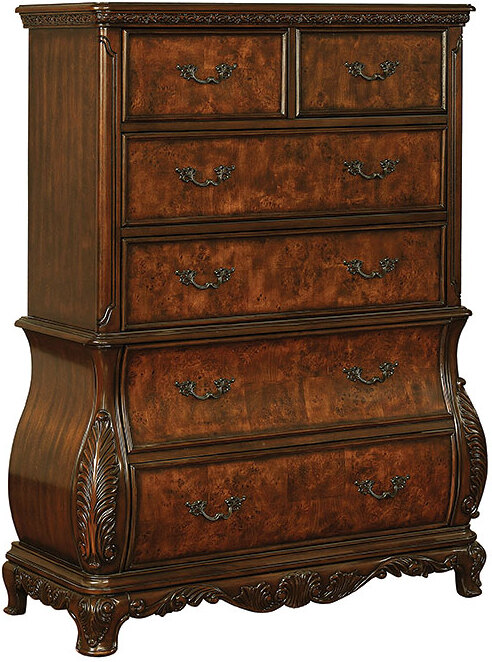 Exeter Dark Brown Upholstered Panel Bedroom Set ...