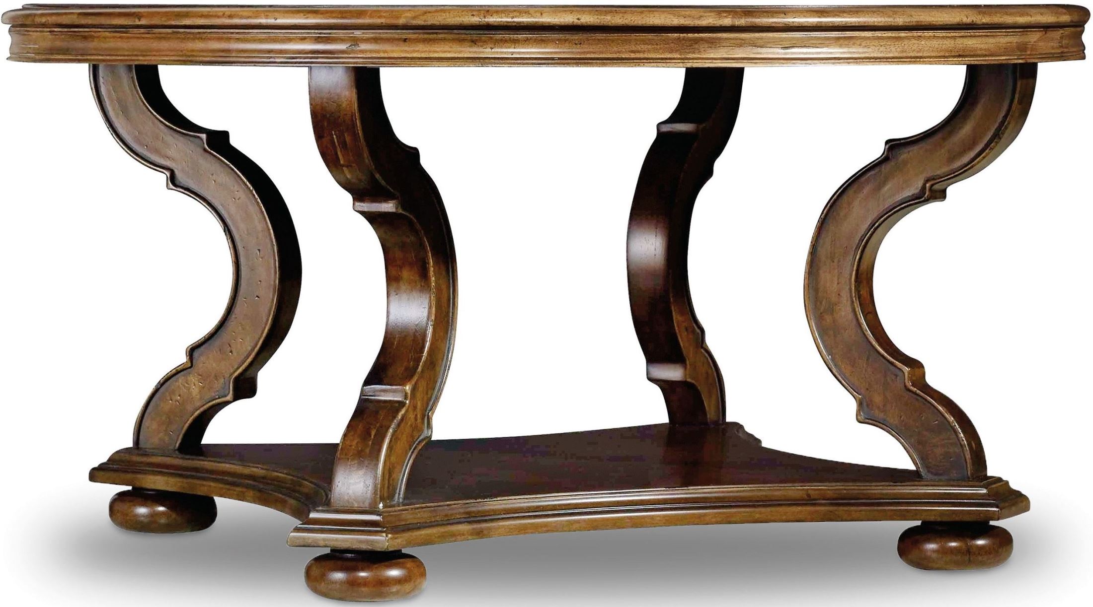 Archivist Dark Wood Round Occasional Table Set 1stopbedrooms