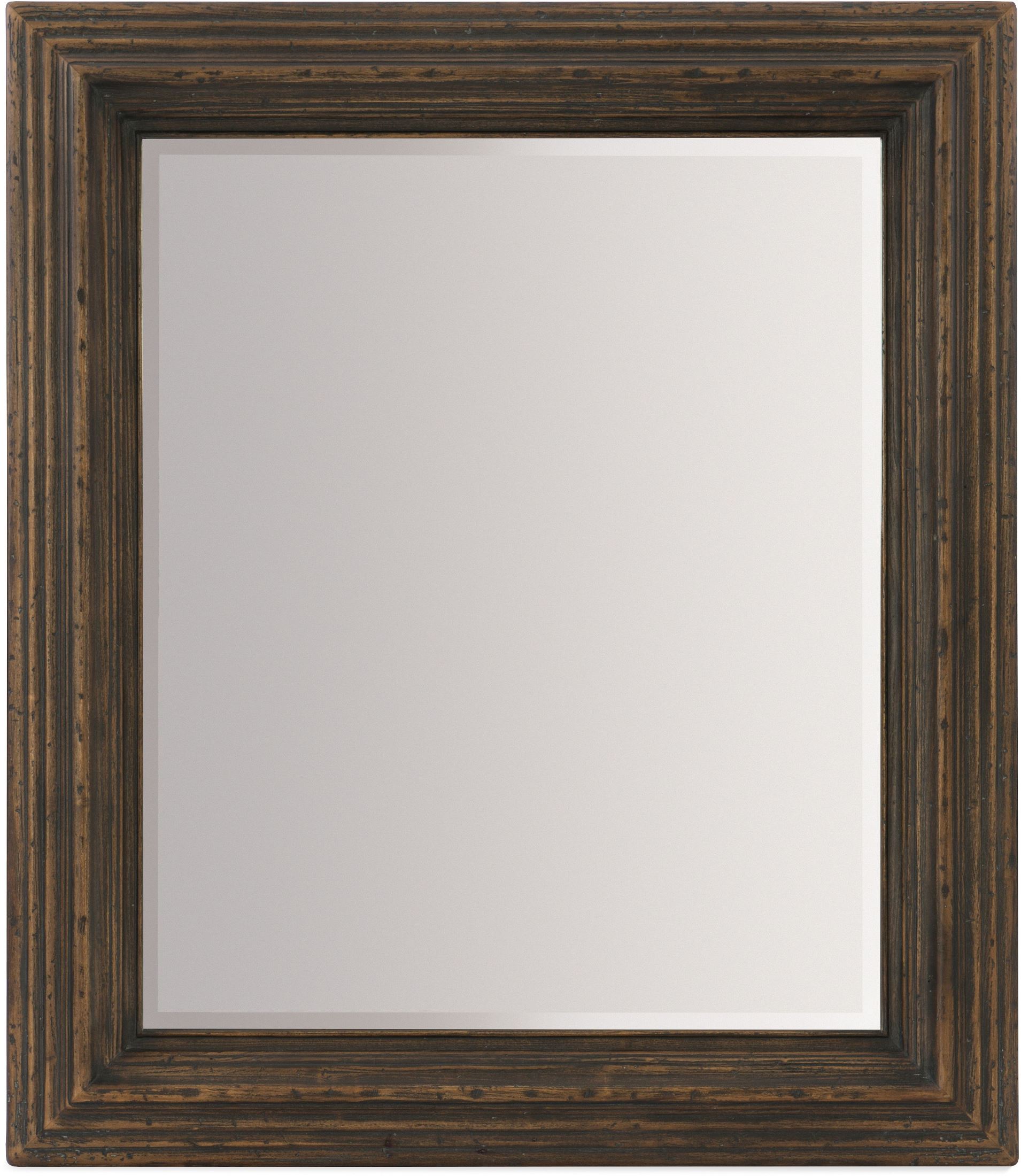 Hill Country Woodcreek Saddle Brown and Black Queen Mansion Bedroom Set