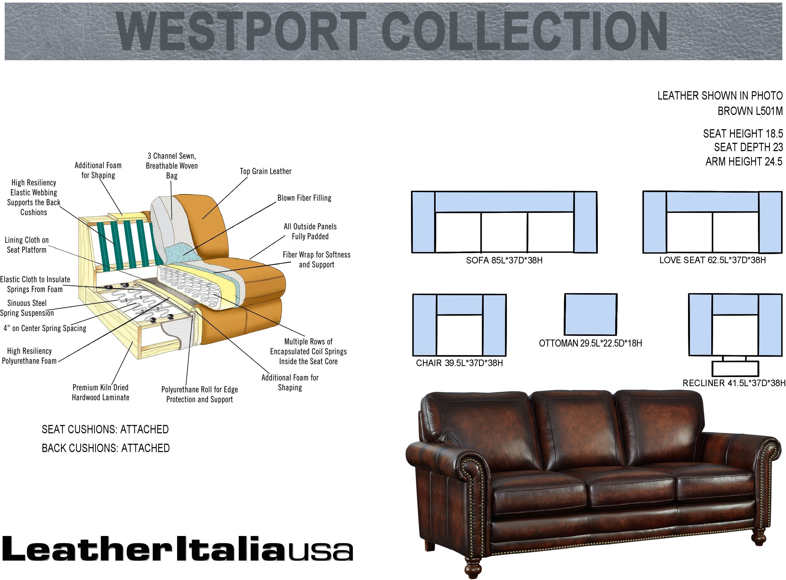 Westport Hampton Brown Leather Living Room Set 1stopbedrooms Hampton Brown Leather Living Room Set