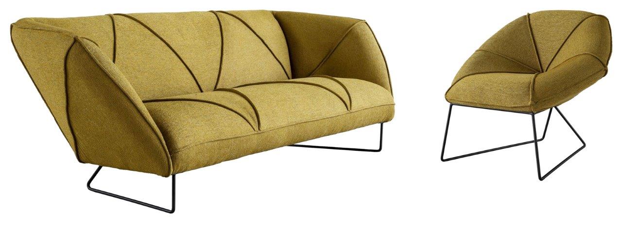Hexo Mustard Dijon Living Room Set 1stopbedrooms
